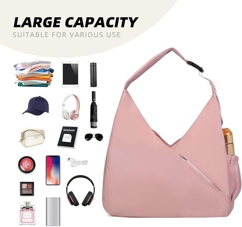 Large Yoga Gym Bag for Women Sport Duffel Bag with Hide Yoga Mat Holder and Shoe Compartment Travel Tote Bag with Wet Pocket in Saudi Arabia