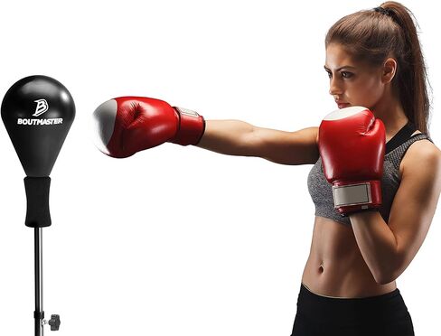 كيس ملاكمة مع حامل، للأطفال والكبار، ارتفاع قابل للتعديل - حقيبة سرعة ملاكمة كرة ملاكمة قائمة بذاتها - رائعة لتدريب الفنون القتالية المختلطة، ومعدات الملاكمة، وتخفيف التوتر واللياقة البدنية (احترافي) in Kuwait