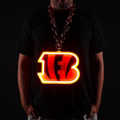 FOCO NFL للجنسين الكبار NFL Team Big Logo Neon Fan Light Up Chains in Saudi Arabia