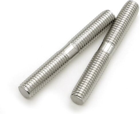10 Pieces M10 304 Stainless Steel Double End Threaded Studs Screws Bolts (M10x70mm) in Saudi Arabia