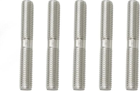 10 Pieces M10 304 Stainless Steel Double End Threaded Studs Screws Bolts (M10x70mm) in Saudi Arabia