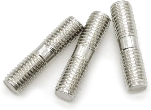 10 Pieces M10 304 Stainless Steel Double End Threaded Studs Screws Bolts (M10x70mm) in Saudi Arabia