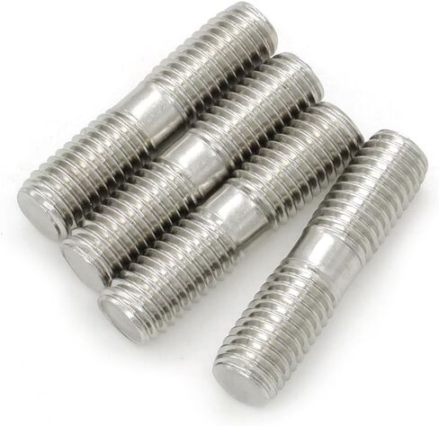 10 Pieces M10 304 Stainless Steel Double End Threaded Studs Screws Bolts (M10x70mm) in Saudi Arabia