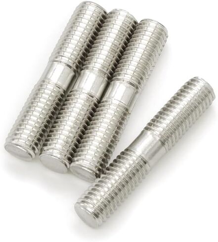 10 Pieces M10 304 Stainless Steel Double End Threaded Studs Screws Bolts (M10x70mm) in Saudi Arabia