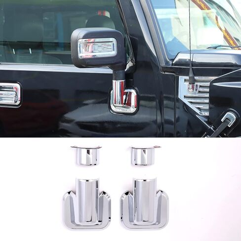 PIUGILH Fit for Hummer H2 2003-2002 ABS Front Door Side Rearview Mirror Cover Rear View Base Trim,Rearview Side Mirror Decoration Trim Cover Accessories in Saudi Arabia