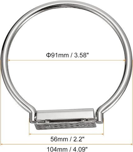 uxcell Semicircle Handbag Handle Frame, 2Pcs 4.09" Metal Purse Handles Clutch Bag Handles Replacement for Purse Making DIY, Gold in Saudi Arabia