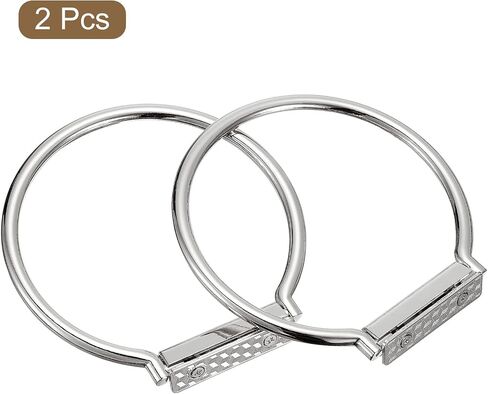 uxcell Semicircle Handbag Handle Frame, 2Pcs 4.09" Metal Purse Handles Clutch Bag Handles Replacement for Purse Making DIY, Gold in Saudi Arabia