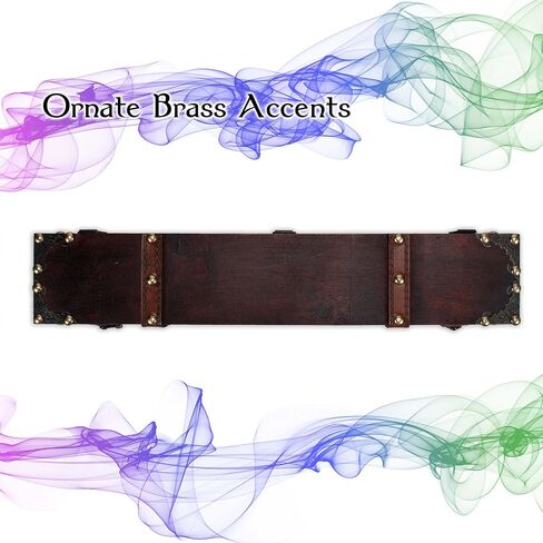 Witch Wizard Handcrafted Wood Magic Wand Box, 18 inch, Midnight Black in Kuwait