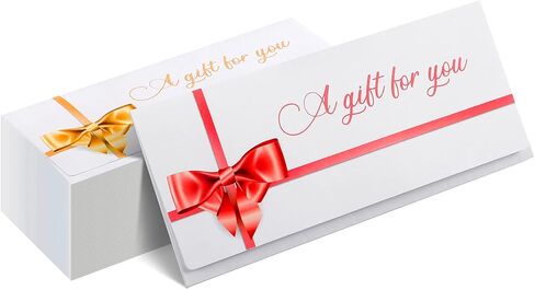 100 Pieces Christmas Currency Envelopes Letter Bow Envelopes Mail Card Envelope Holder for Graduation Company Birthday Wedding Party (Red) in Kuwait