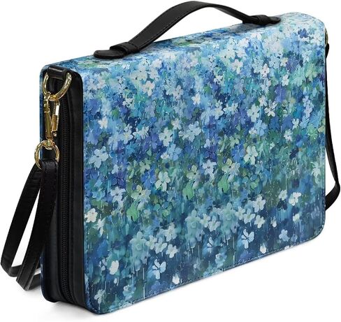 Womens Bible Covers with Shoulder Straps PU Leather Bible Book Bag Water Resistent Bible Protection Sleeve in Saudi Arabia