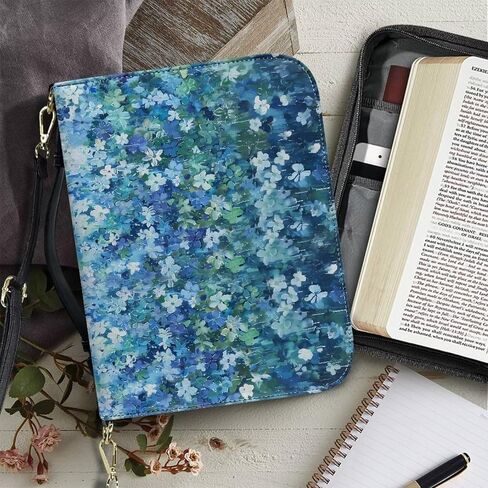 Womens Bible Covers with Shoulder Straps PU Leather Bible Book Bag Water Resistent Bible Protection Sleeve in Saudi Arabia