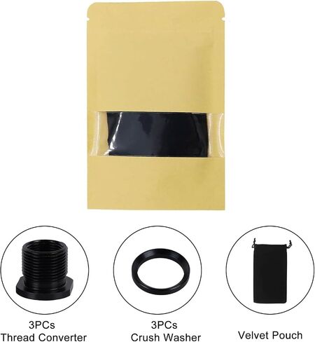 Thread Protector, 1/2 x 28 Convert to 5/8x24 with Crush Washer Steel (1) in Saudi Arabia