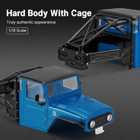 INJORA 87g IR40 Truck Body Shell with Tube Cage for 1/18 TRX4M Defender Bronco(Sandy Taupe) in Saudi Arabia