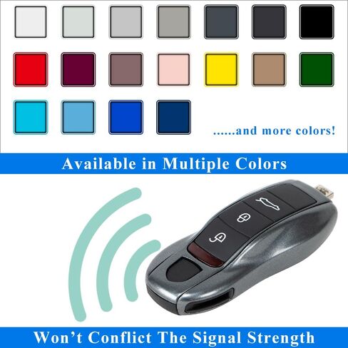 غطاء مفتاح مطلي AeroBon مكون من 3 قطع/غطاء غطاء سلسلة المفاتيح متوافق مع غطاء مفتاح بورشه (MK1) in Kuwait