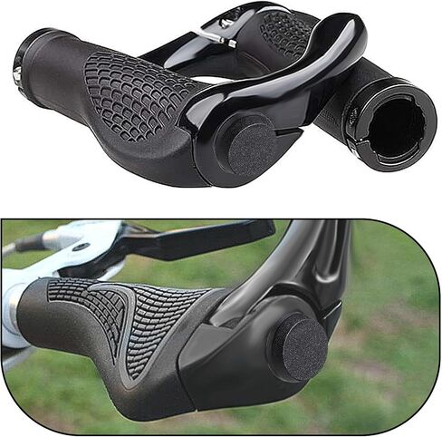 12 Pieces Handlebar Bar End Plugs Black Plastic Bike Handlebar Bar End Caps Bicycle Bar End Caps Bike Handlebar Plugs for Road Mountain Bike Most Bicycle Grip in Saudi Arabia