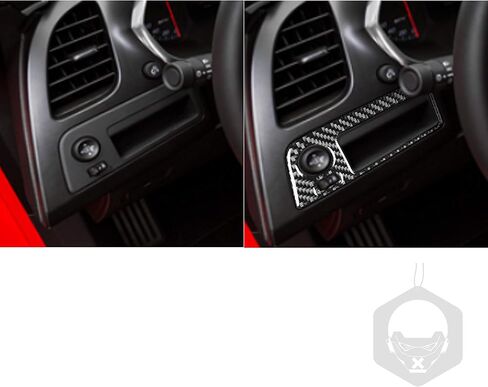 NVCNX Real 3K Carbon Fiber Rear Central Armrest Cover Decal Car Interior Trim Accessories for Chevrolet Corvette C7 Z06 2014 2015 2016 2017 2019 Black 1PC in Saudi Arabia