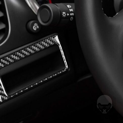 NVCNX Real 3K Carbon Fiber Rear Central Armrest Cover Decal Car Interior Trim Accessories for Chevrolet Corvette C7 Z06 2014 2015 2016 2017 2019 Black 1PC in Saudi Arabia