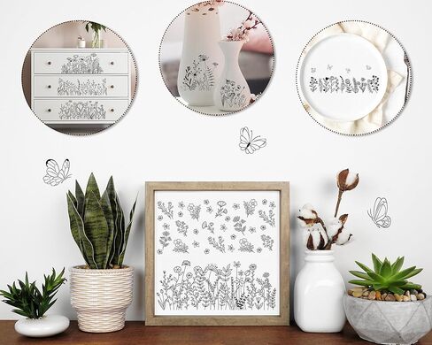 UV DTF Cup Wrap - 8 Sheets Flower UV DTF Cup Wraps for 16 oz Daisy Strawberry Butterfly Uvdtf Cup Wraps Waterproof Boho Floral Personalized UV DTF Wraps for Glass Cups Wood Crafts in Kuwait