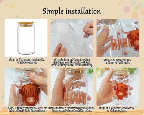 UV DTF Cup Wrap - 8 Sheets Flower UV DTF Cup Wraps for 16 oz Daisy Strawberry Butterfly Uvdtf Cup Wraps Waterproof Boho Floral Personalized UV DTF Wraps for Glass Cups Wood Crafts in Kuwait