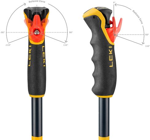 LEKI Spitfire Vario 3D Adjustable Lightweight Aluminum Ski Poles for Alpine & Backcountry Skiing in Saudi Arabia