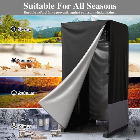Power Cage Cover - Waterproof Smith Machine Covers,Protective Cover for Squat Rack/Weight Lifting Rack/Home Gym Workout Equipment Covers with Zipper-Indoor or Outdoor(Cover Only) in Saudi Arabia