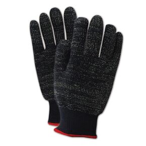 MAGID XKS450-10 Cut Master XKS XKS450 Heavyweight XKS Loop-Out Terrycloth Gloves - Cut Level 4, X-SMALL, Black , 10 (Pack of 12)