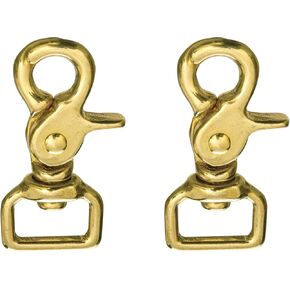 Solid Brass 3/4" Heavy Duty Swivel Square Eye Trigger Snaps 403RT04