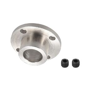DMiotech 12mm Inner Dia H13xD18 Flange Coupling Connector Rigid Guide Shaft Support Coupler Shaft Coupling with Screws for DIY RC Model Motors Silver