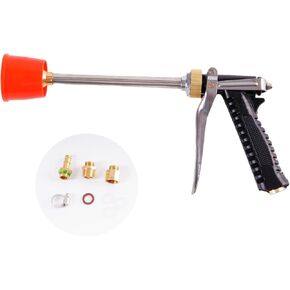 Agricultural Spray Guns, Fruit Tree Sprinkler, Electric Spray, High-Pressure Spray, Long Rod, Even Spray, Direct Spray, Lrrigation and Cleaning (Red headed plastic spray gun)