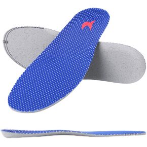 Breathable Shoe Insoles Inserts, Comfort Thin Lightweight Shoe Insole, Cushion Insoles Shock Absorbing for Foot Pain Relief, Replacement Insoles for Men Woman (Black, L:(Men8.5-9.5/Women9.5-10.5))