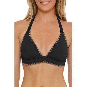 Lucky Women's Standard Marbella Halter Bikini Top, Adjustable, Tie Back, Swimwear Separates
