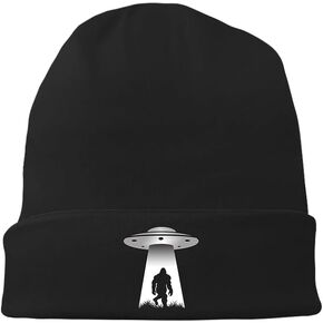 Black Beanie for Men Women Flexible Classic Adult Beanie Cap Hip Hop Cap for Men Winter Warm Knitted Hat Chemo Cap Headwear