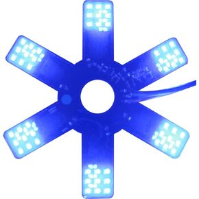2PCS Air Cleaner LED Light 7.8" Dual Function 54 LEDs Truck Decorative Hex Style Air Filter Lamp for Peterbilt, Kenworth, Trailers, RVs', Campers Support IP67 12-30V Sold Individually(Red)