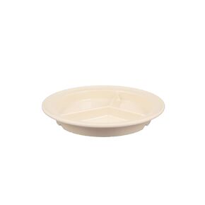 FSE NS701T Compartment Plate, 8-3/4" Dia., Round, 3-deep Wells, Pack of 12