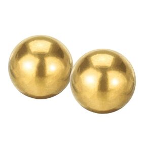 uxcell 2 Pcs Precision Solid Brass Bearing Balls 20mm Industrial Brass Ball Spheres for Machinery, Automotive, and DIY (H62 Brass)