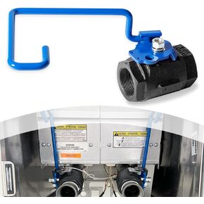 60131007 Ball Valve, Right-hand valve 1-1/4" With 9'' Hook Lever Rod for Pitco Fryer SG14/14R, SG18/18F, SGM24/34/1824 and SSH55/75/75RS and more