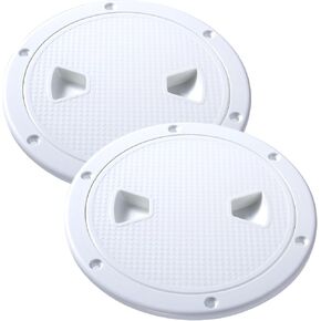 2 Pcs Boat Hatch,Circular Non Slip Inspection Hatch Deck Plate Hatch, with Detachable Coverfor Marine Boat Yacht