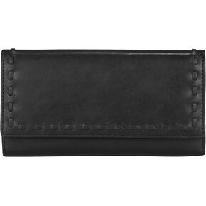 Hope RFID Leather Laced Wallet (Dark Mahogany)