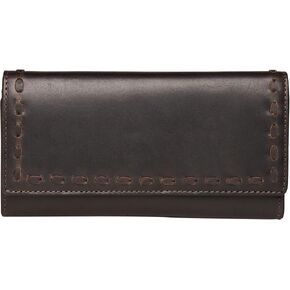 Hope RFID Leather Laced Wallet (Dark Mahogany) in Kuwait