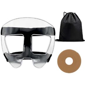 Adjustable Nose Guard for Broken Nose, Protective Face Shield Mask with Foam Padding for Men, Women, and Teens, Suitable for Basketball, Soccer, Baseball and Sports Training, Includes Carrying Bag