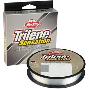 Berkley Trilene® Sensation, Low-Vis Green, 17lb | 7.7kg Monofilament Fishing Line, Suitable for Freshwater Environments