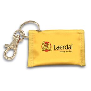 Laerdal Medical Face Shield CPR Key Chain, Yellow
