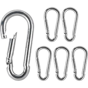 Stainless Steel Spring Snap Hook Carabiner for Bowflex Home Gym Accessories 304 Stainless Steel Clips- 6 Pack