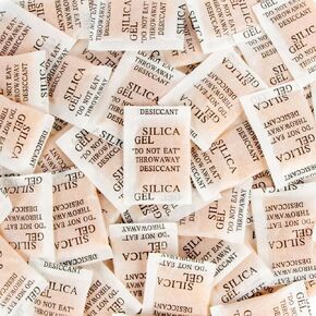 Sukh 100PCS 2Gram Montmorillonite Packets - Decassant Packs Anti Humidity Packs Kraft Paper Dry Packets for Electronic Products, Jewelry, Cameras, Clothes, Books, Iron Tools, Precision Instruments