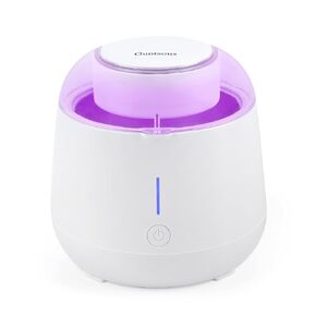 Ultrasonic Retainer Cleaner Machine: 45kHz Medium Frequency Stain Away Plus Sonic Cleaner with Three Professional LED Lights for Denture Dental Jewelry Ring Mouth Night Guard Aligner