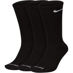 Nike Men's Everyday Plus Lightweight Training Crew Socks (3 Pack) White XL