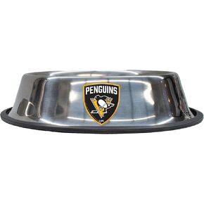 Littlearth NHL Pittsburgh Penguins Everyday Pet Bowl, Large