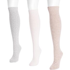MUK LUKS Women's Microfiber Socks (3 Pair Pack)
