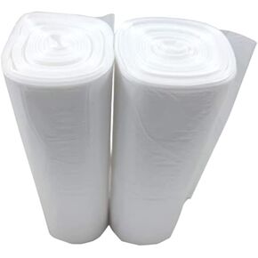 Clear (Natural Color) HDPE Coreless Trash Liners - 38" x 60" - 200 Bags - 16 microns - Clear - TL386016MWF