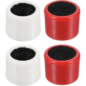 PATIKIL Round Billiard Cue Tip Sander, 4 Pack Rubber Cue Pool Tip Shaper Sanding Tool Accessories for Snooker Stick, Red/White